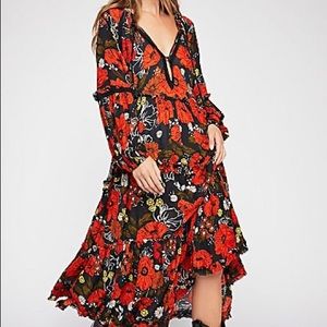 Free People In The Moment Maxi Dress, Size Extra Small